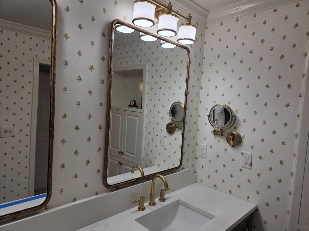 Deck framing in progress